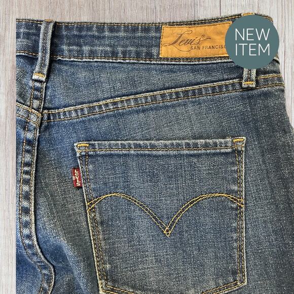 Levi’s Y2K Demi Curve Classic Bootcut Jeans Women’s 8/29 Dark Wash Stretch w07 - Picture 3 of 5